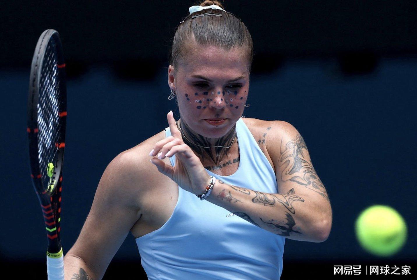 星空体育-澳网最特别的球员：奥利尼科娃的纹身来历、艰难经历与暖心故事